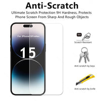 Premium Tempered Glass Screen Protector for iPhone 15 Series