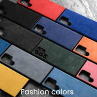 Alcantara Artificial Leather Phone Case for Samsung Galaxy S24 Series