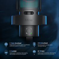 FIFINE Ampligame A8 PLUS USB Microphone – High-Quality Audio for Streamers & Gamers