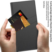 Shockproof Luxury Leather Flip Case with Card Pocket for Samsung Galaxy S24 Ultra