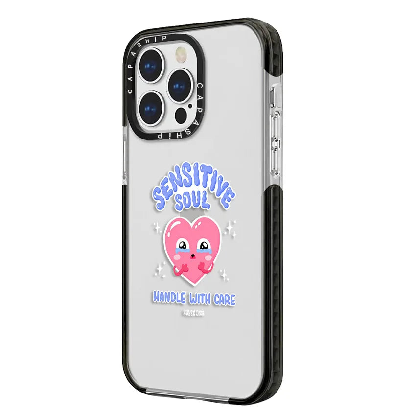 Soft TPU Shockproof Case for iPhone 15 Series with Cute Love & Small Flowers Design