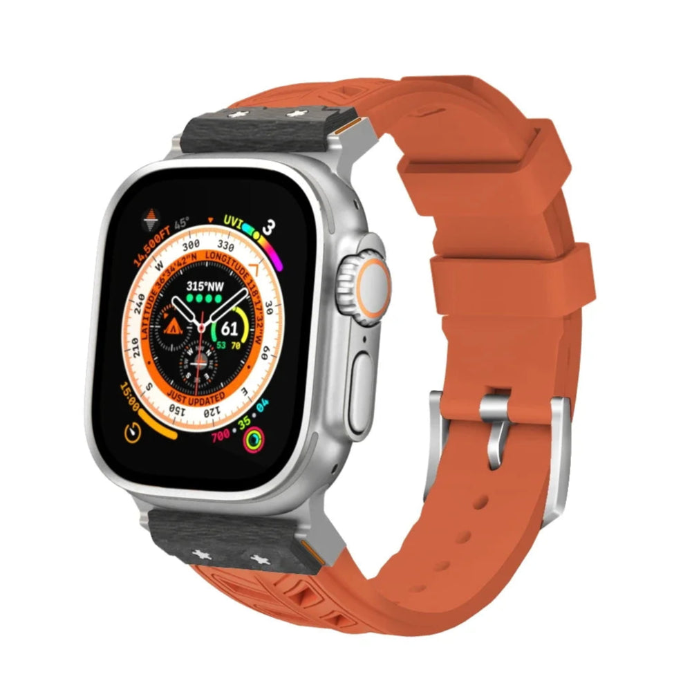 Carbon Fiber Fluororubber Strap for Apple Watch