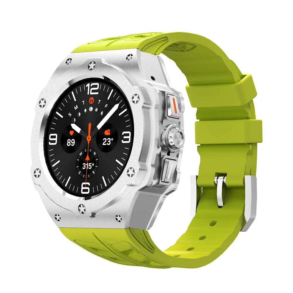 Aluminum Case with Silicone Strap for Samsung Galaxy Watch Ultra