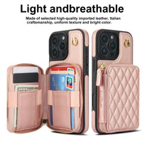 Leather Crossbody Wallet Case with Card Slots for iPhone 16 Series