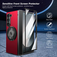 360° Rotating Magnetic Ring Case with Screen Protector for Samsung Galaxy Z Fold 6