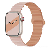 Lightweight Silicone Band with Magnetic Buckle for Apple Watch