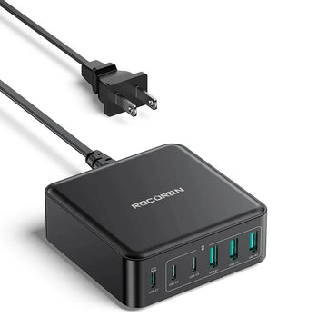 Rocoren 160W GaN USB-C Desktop Charger with 6 Ports