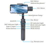 Bonola F10 3-Axis Gimbal Phone Stabilizer