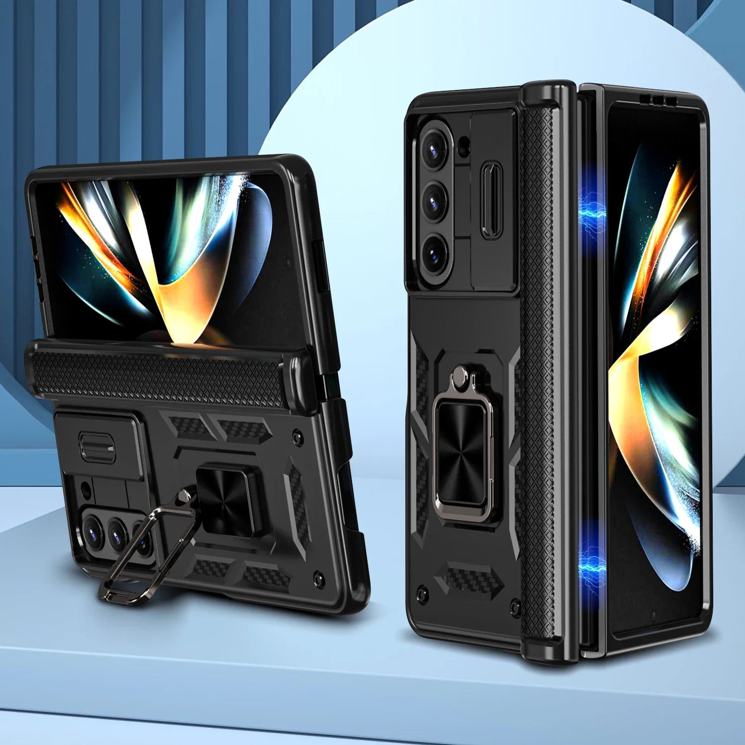 Shockproof Magnetic Ring Folding Phone Case for Samsung Galaxy Z Fold 5