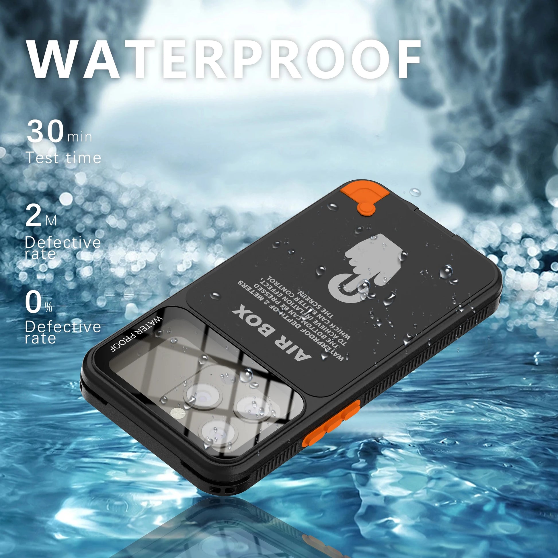 360° Waterproof Air Box Phone Case for iPhone 14 Series