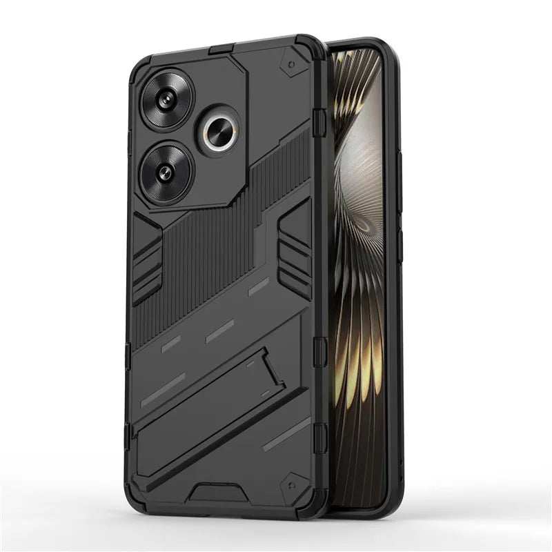Punk Style Hard Armor Case with Bracket for Redmi Turbo 3