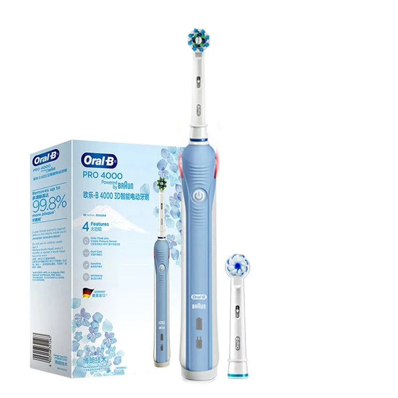 Oral-B Pro 4000 Electric Toothbrush with 3D Rotation