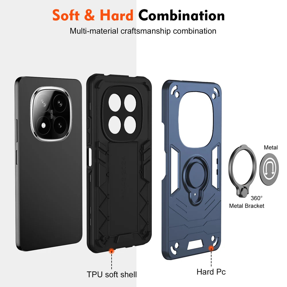 Shockproof Armor Case for Xiaomi Redmi Note 14 Series