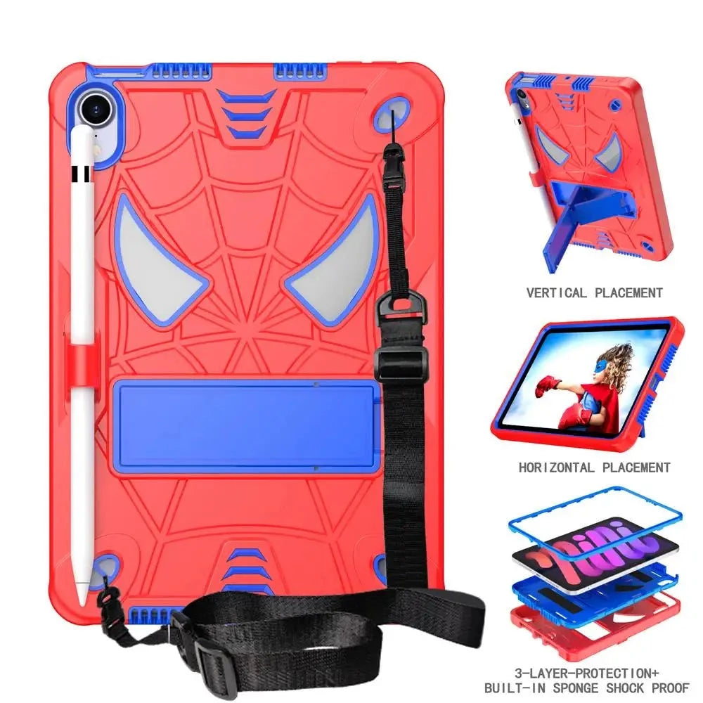 Kid-Friendly Full Body Tablet Cover with Stand Sleeve for iPad Mini 6