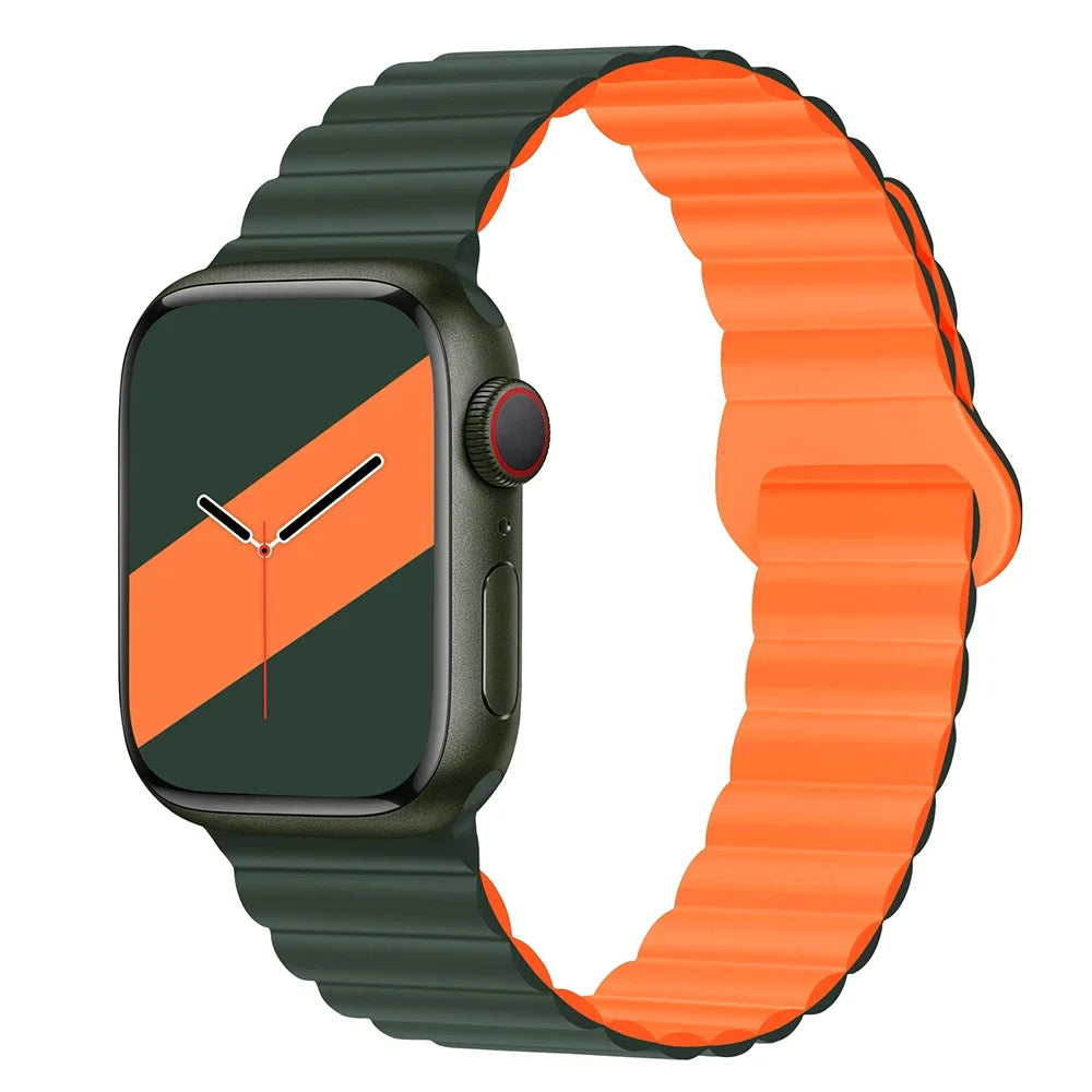 Lightweight Silicone Magnetic Band for Apple Watch