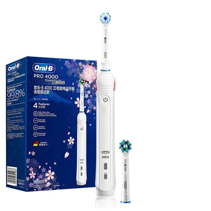 Oral-B Pro 4000 Electric Toothbrush with 3D Rotation