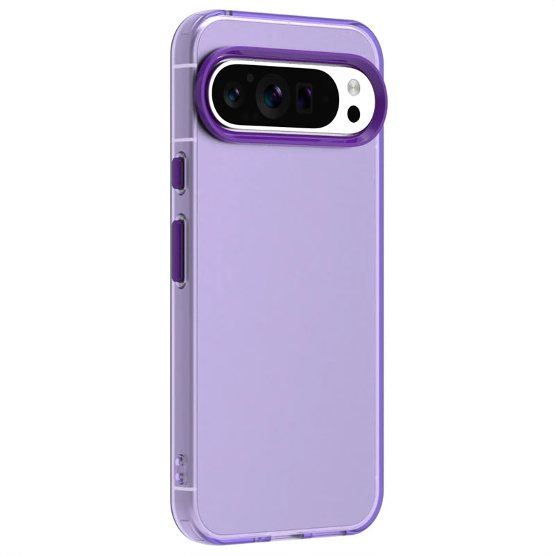 Frosted Transparent Silicone Case for Google Pixel 9 Series