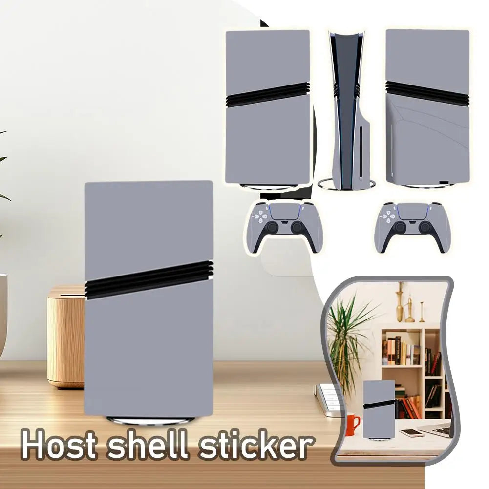 Environmentally Friendly Gray Sticker for PlayStation 5 Pro Console