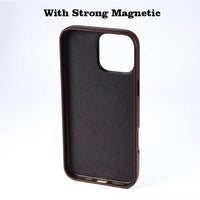 Genuine Cow Leather Case for iPhone 16 Series - Luxurious Protection, Stylish Design