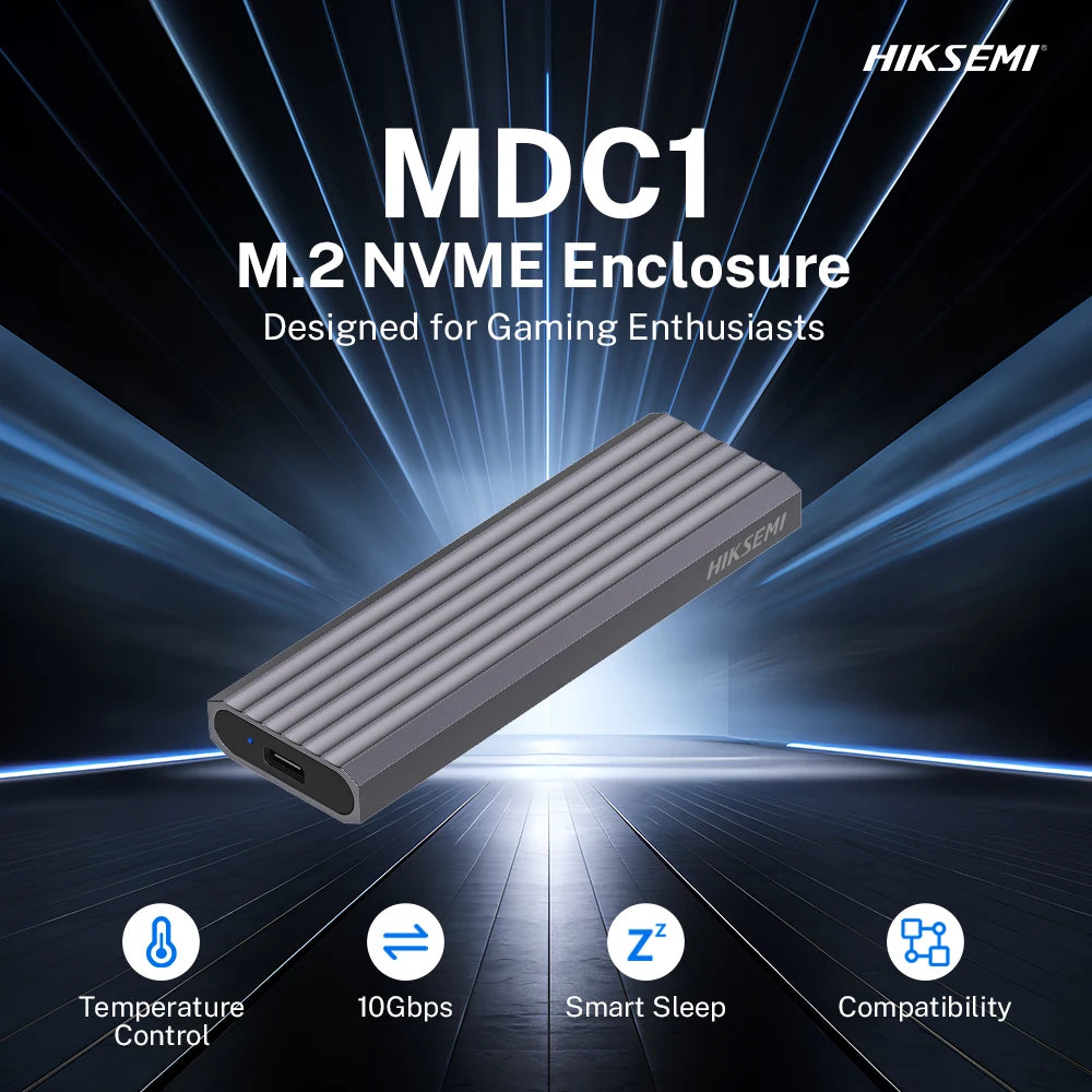 HIKSEMI M.2 NVMe SSD Enclosure USB 3.1 Gen 2 10 Gbps