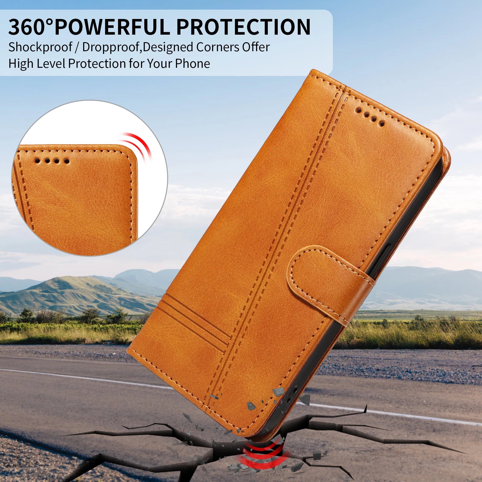 Embossed Lines Card Slot Wallet Book Flip Leather Case for Samsung Galaxy S24 Series