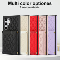 Crossbody Cards Slot RFID Wallet Leather Case For Samsung Galaxy S24 Series