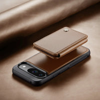 2-in-1 Detachable Magnetic Leather Wallet Case with Card Slots for Google Pixel 9 Series