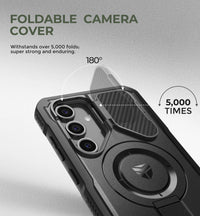 Samsung Galaxy S24 FE Rugged Shockproof Case with Camera Cover & Built-in Screen Protector