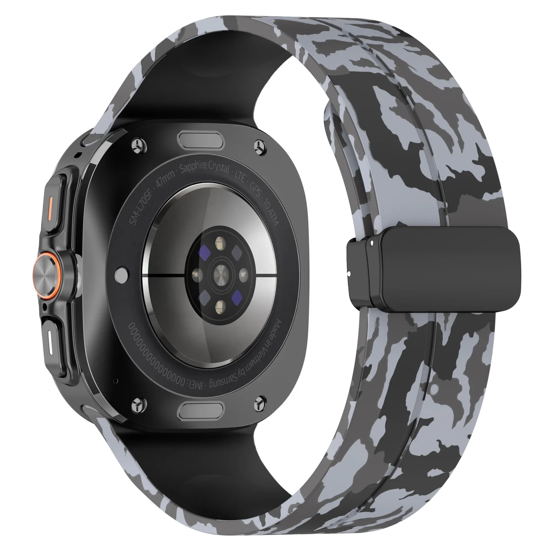 No-Gap Silicone Camouflage Strap for Samsung Galaxy Watch Ultra