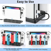 Joycon Charging Dock for Nintendo Switch & OLED