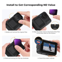 K&F Concept ND Filter Set for GoPro Hero Action Cameras