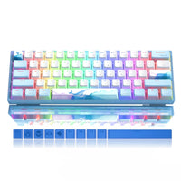 Womier WK61 Blue Ice Whale Hot-Swappable Mechanical Keyboard