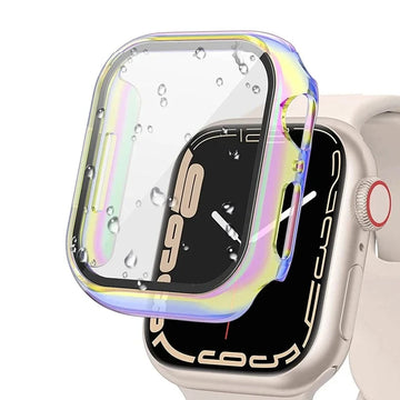 Colorful PC Watch Case with Built-in Tempered Glass for Apple Watch