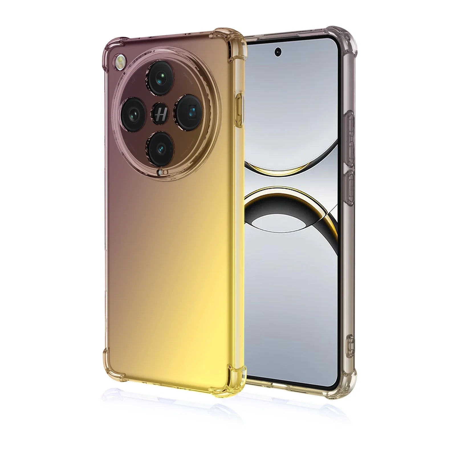 Shockproof Transparent Gradient TPU Case for OPPO Find X8 Series