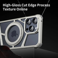 Aluminum Alloy Frame MagSafe Shockproof Armor Case for iPhone 15 Series