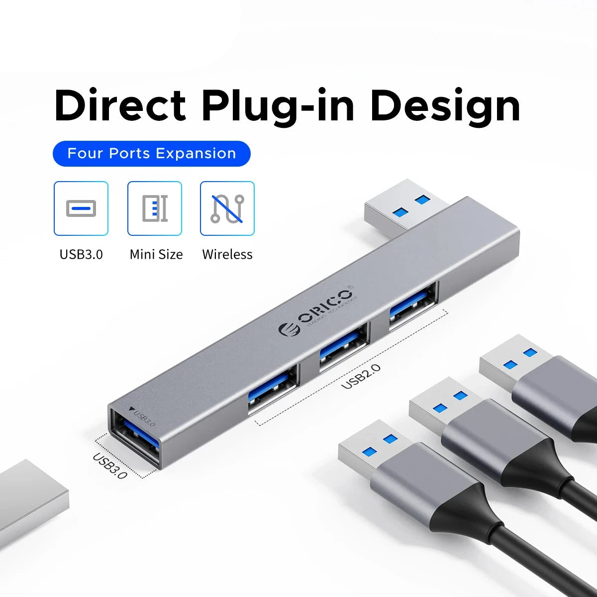 ORICO Aluminum 4-Port USB-A Hub