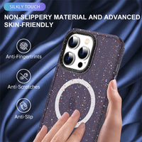 Colorful Ink Dot Magnetic Matte Shockproof Case for iPhone 15 Series