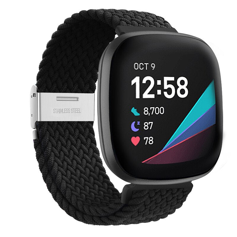 Braided Nylon Strap for Fitbit Versa 4