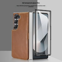 Retro Leather Detachable Wallet Case for Samsung Galaxy Z Fold 6