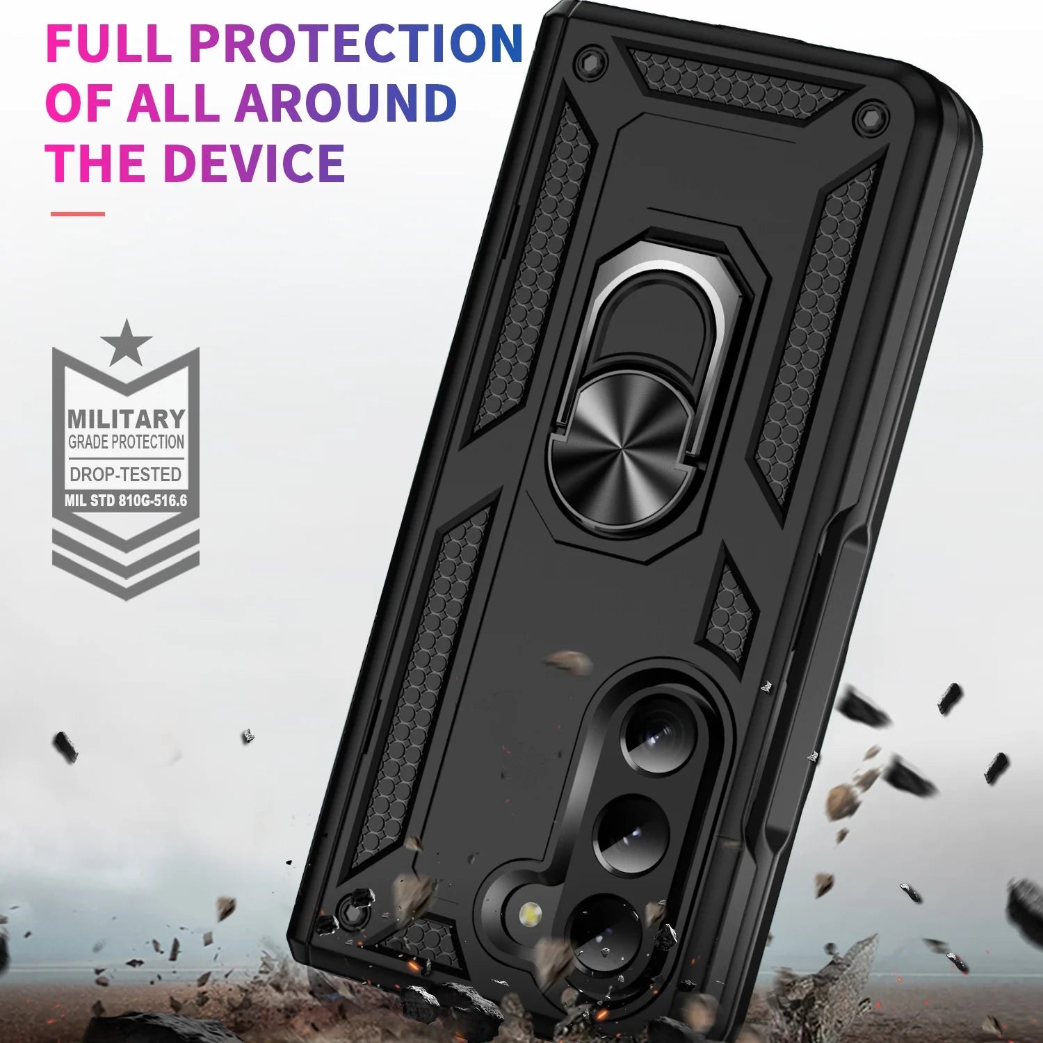 Strong Kickstand Armor Case for Samsung Galaxy Z Fold 6 – Rugged Protection and Versatile Functionality