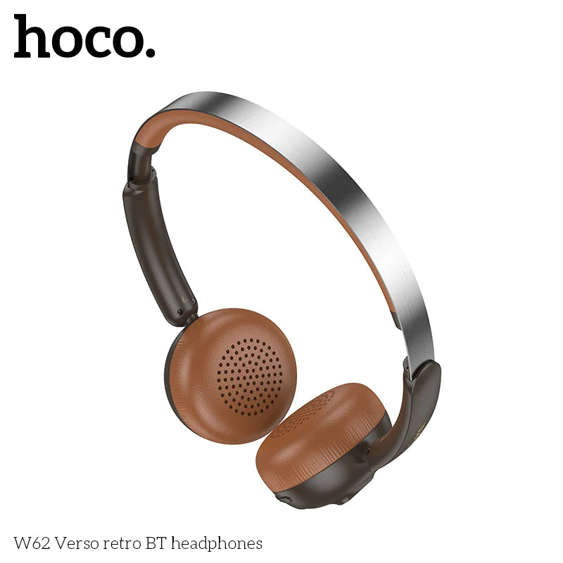 HOCO W62 Retro On-Ear Bluetooth 5.4 Headphones