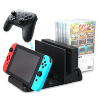 Multifunctional Charging Dock for Nintendo Switch with Game Card Slots