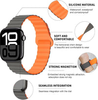 Lightweight Silicone Magnetic Band for Apple Watch