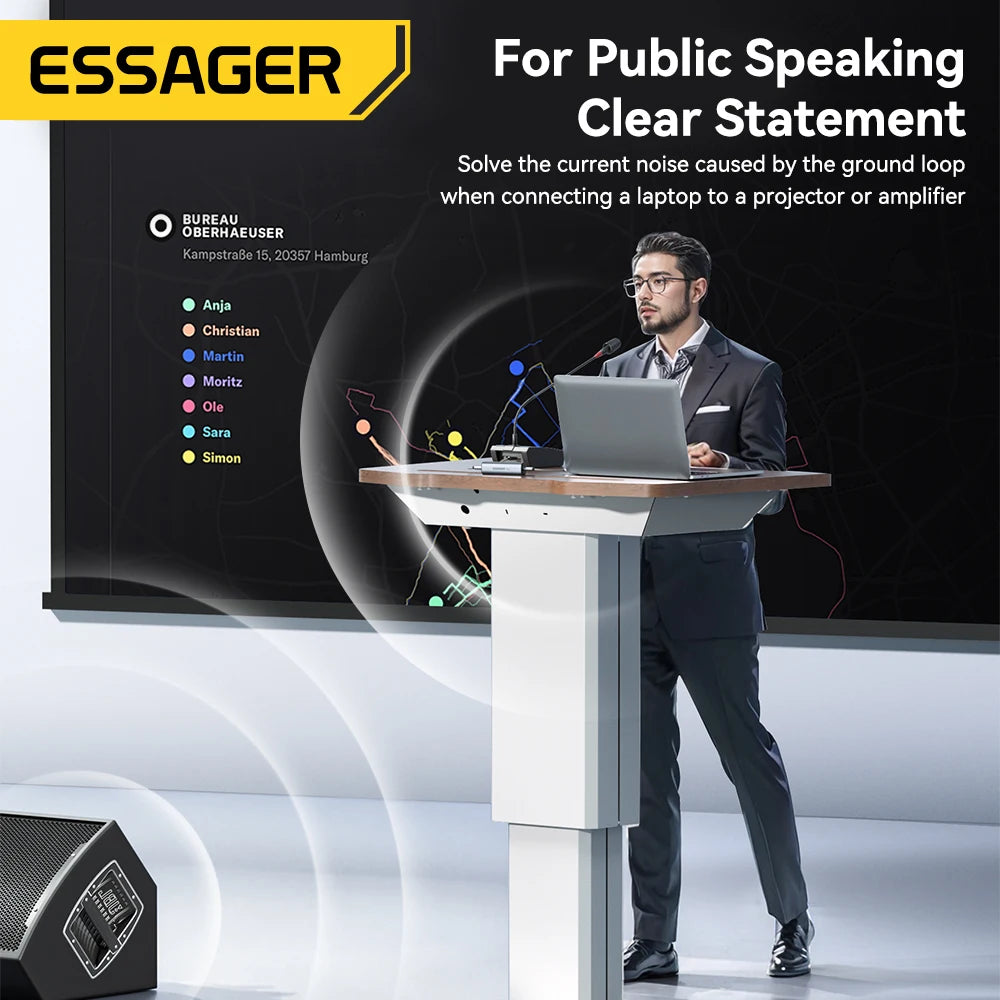 Essager 3.5mm Aux Audio Noise Filter