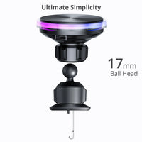 Bonola 15W RGB Lamp Magnetic Car Wireless Charger