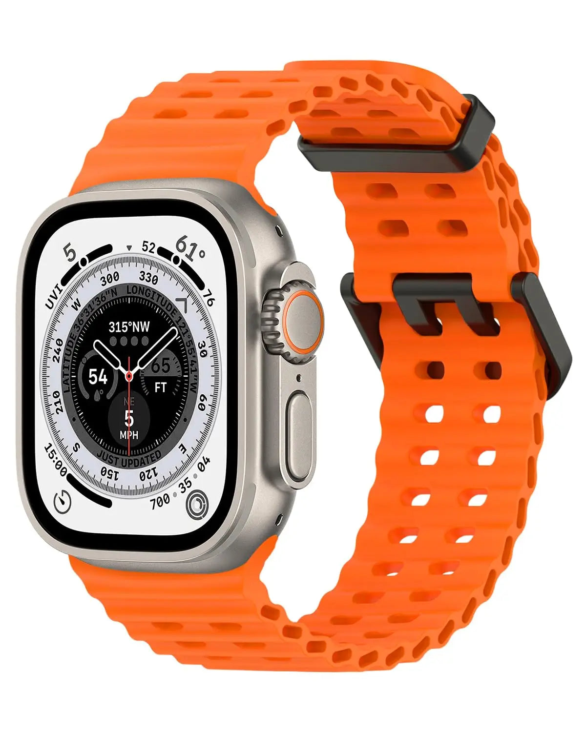 Marine-Grade Silicone Ocean Strap for Apple Watch