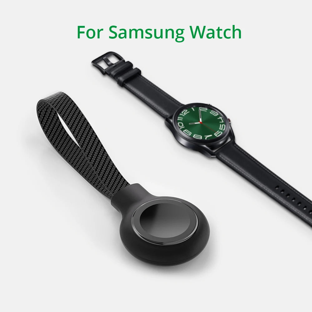 Bonola Portable Watch Charger with Braided Lanyard USB Type C Cable for Samsung Galaxy Watch 6