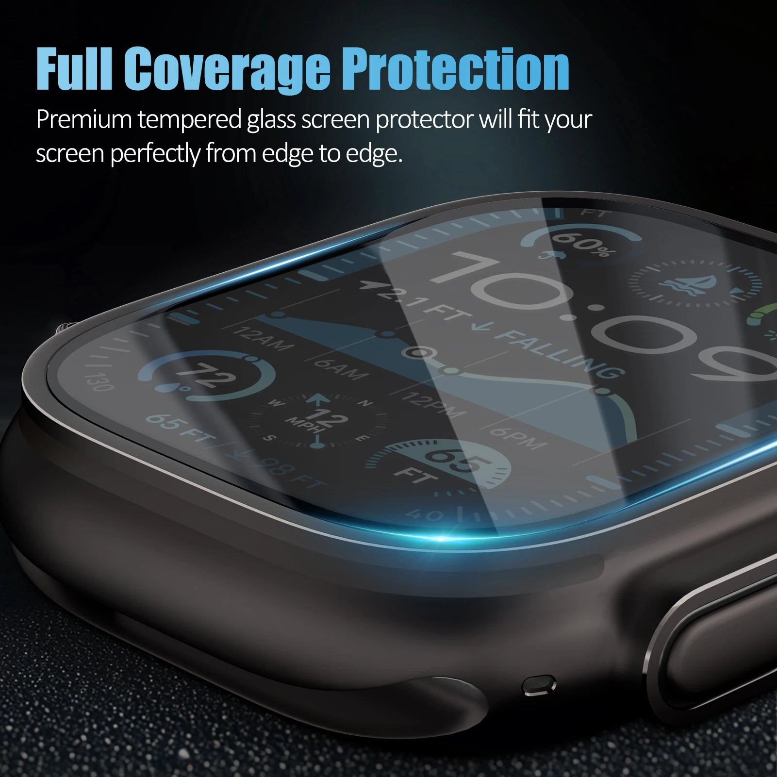 Tempered Glass Screen Protector for Apple Watch Ultra 2