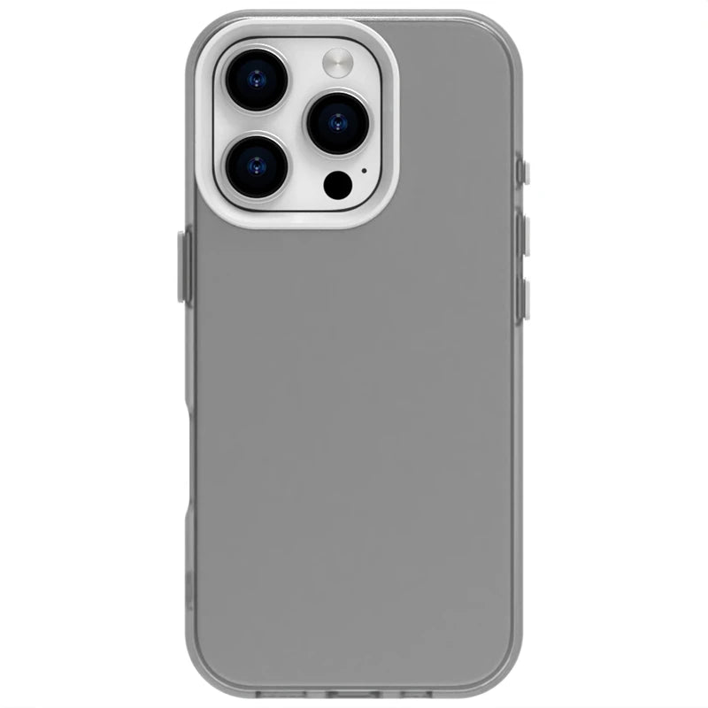 Frosted Transparent Silicone Case for iPhone 16 Series