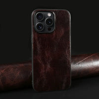 Luxury Genuine Leather Case for iPhone 15 Series